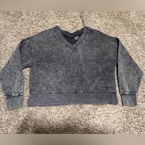 Danskin Charcoal V-Neck Sweatshirt